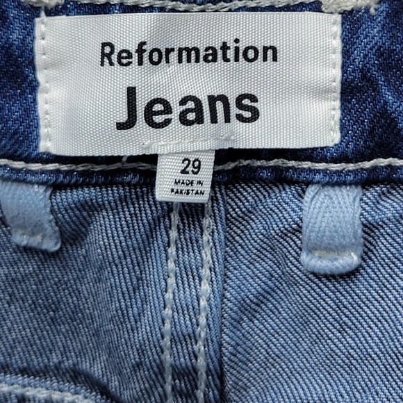 Reformation Pamela Ultra High Rise Straight Leg Jeans 29 NWT Wallis Chic - Picture 4 of 8